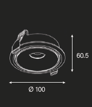 Adjustable Downlight Xul Halo - 90mm