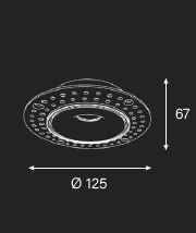 Adjustable Downlight Xul Halo - 90mm